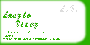 laszlo vitez business card